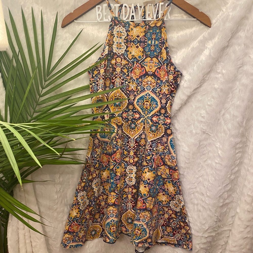Adorable Aztec flare dress